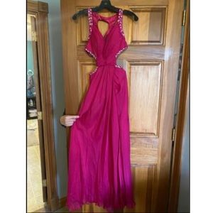 Fuchsia prom dress. Size 2. Worn once for prom. EUC